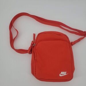 Nike Crossbody Bag Orange Small Heritage Shoulder Travel Sport Casual